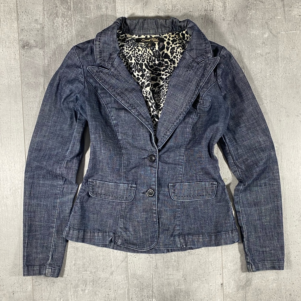 Y2k Sneak Peak Leopardprint Blazer Jacket